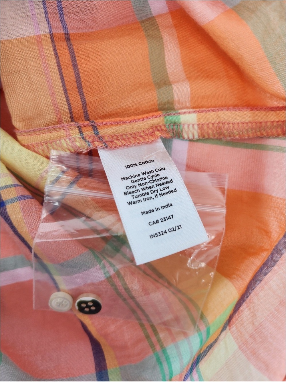 Talbots Womens Button Down Shirt Multicolor Plaid Long Sleeve Casual Top - Picture 4 of 6